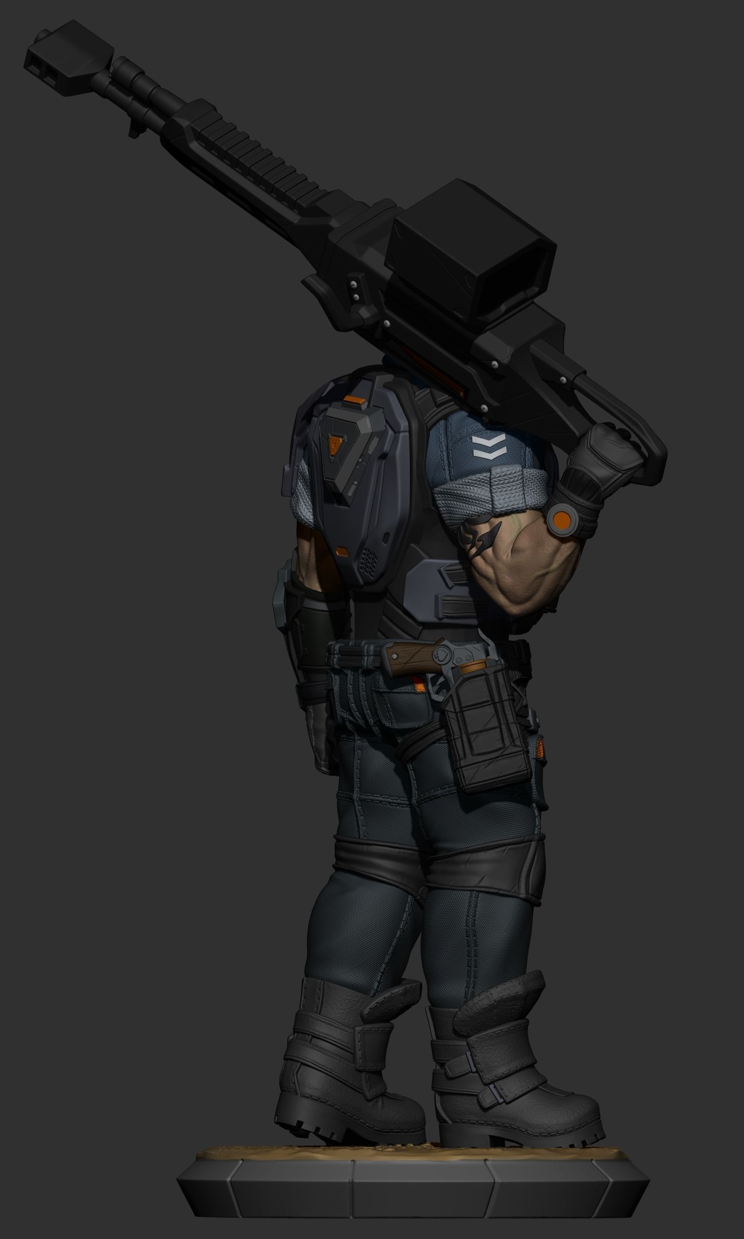 BRIMSTONE - VALORANT FANART 3D print model_6