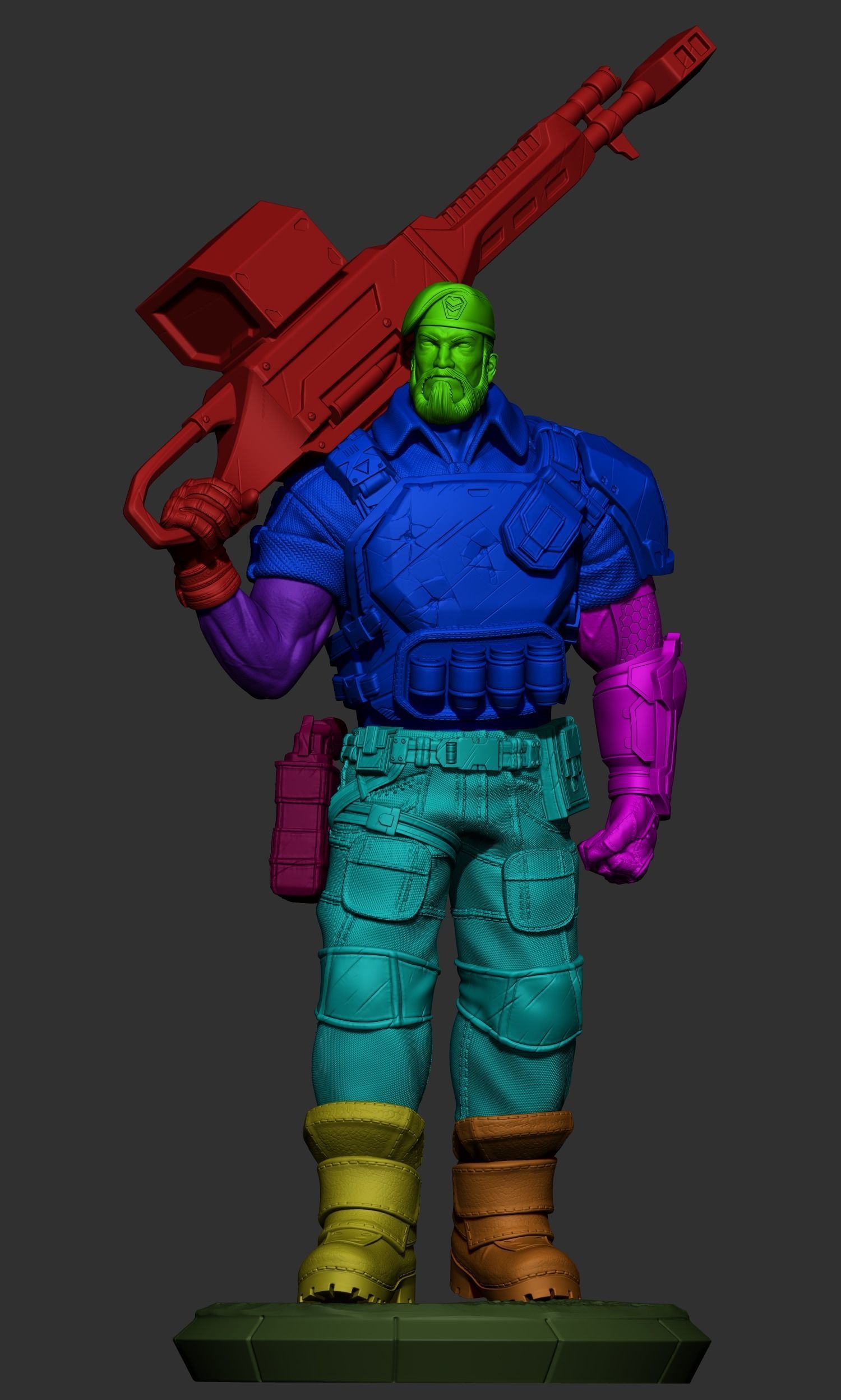 BRIMSTONE - VALORANT FANART 3D print model_12