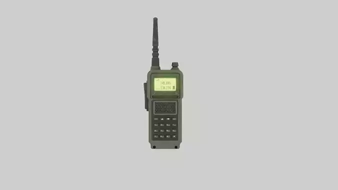 Handheld Radio - military Free 3D model