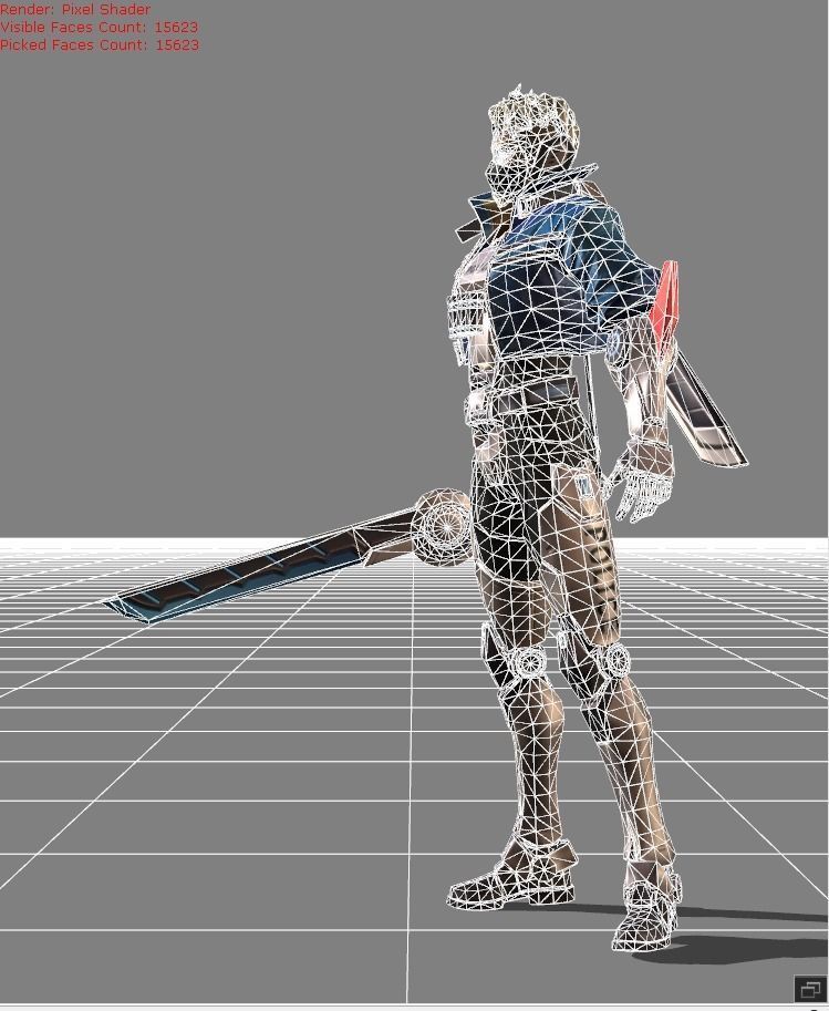 Hayabusa Future Enforce Low-poly 3D model_10