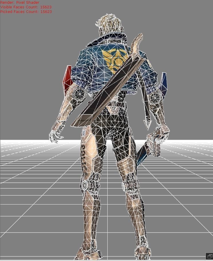 Hayabusa Future Enforce Low-poly 3D model_9