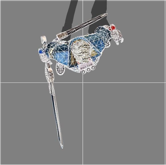 Hayabusa Future Enforce Low-poly 3D model_1