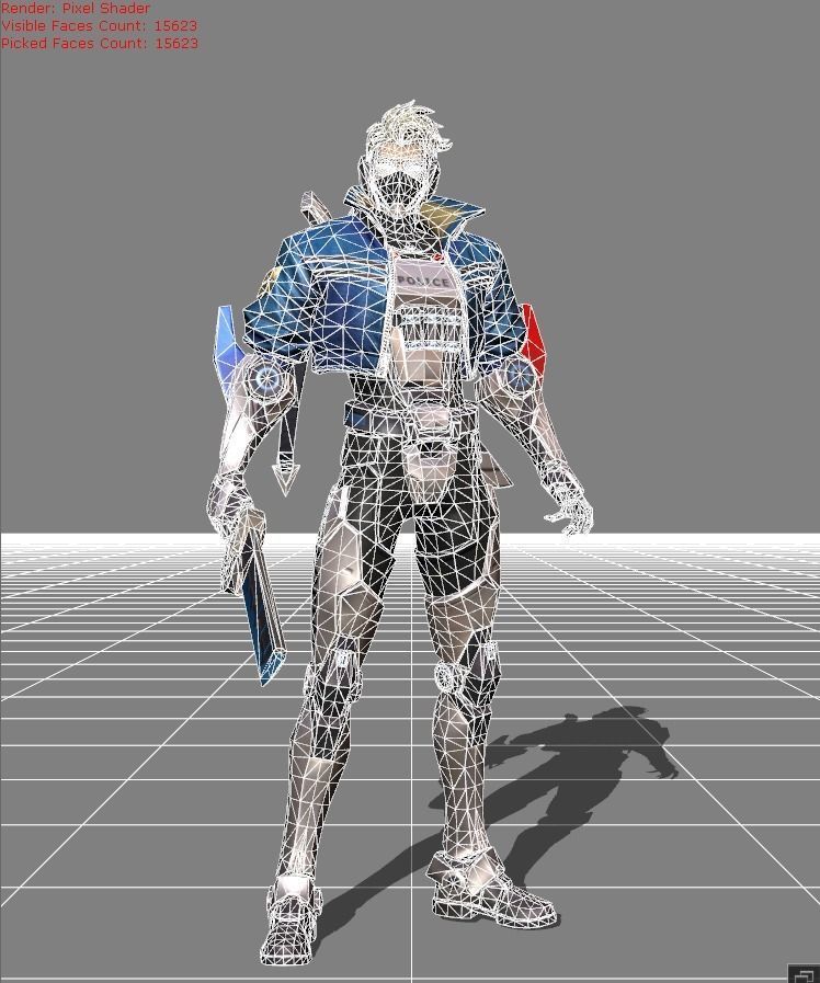 Hayabusa Future Enforce Low-poly 3D model_7