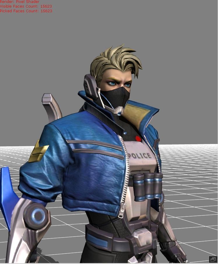 Hayabusa Future Enforce Low-poly 3D model_2