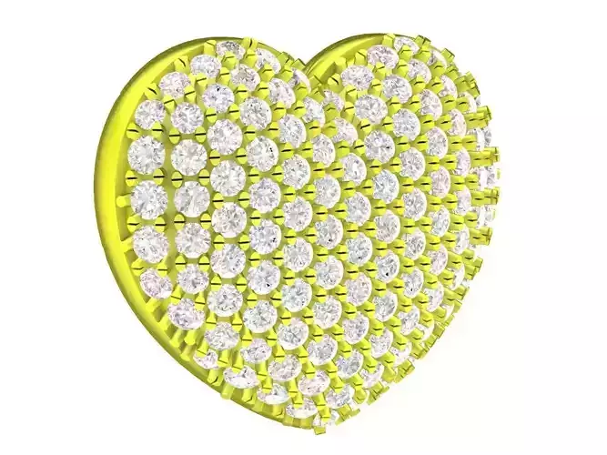 A4621 Diamond Heart Pendant