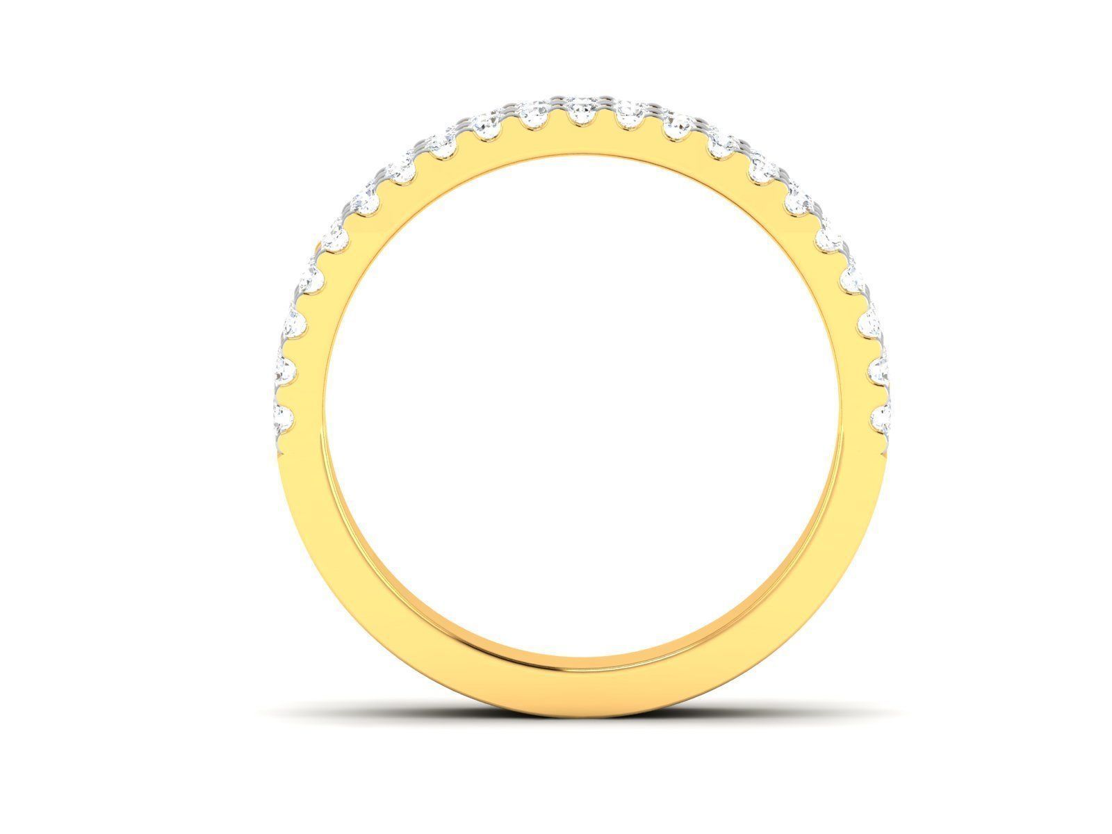 Band 3dm Render Details gold diamond eternity ring 3D print model_10