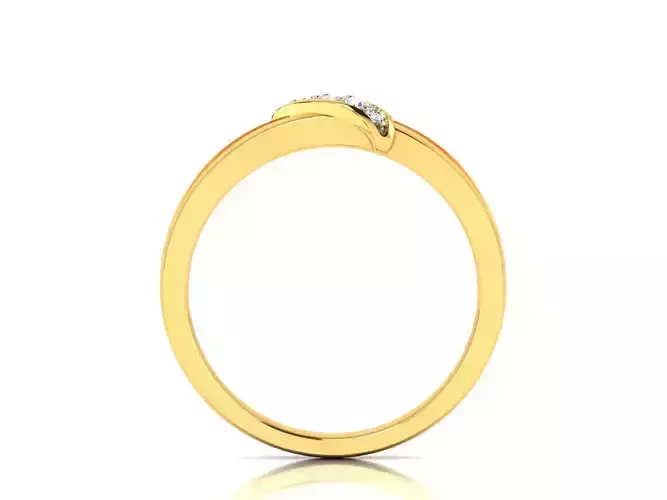 Band 3dm Render Details diamond ring gold