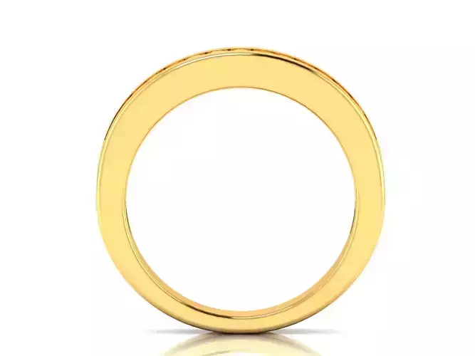 Band 3dm Render Details gold wedding with diamonds