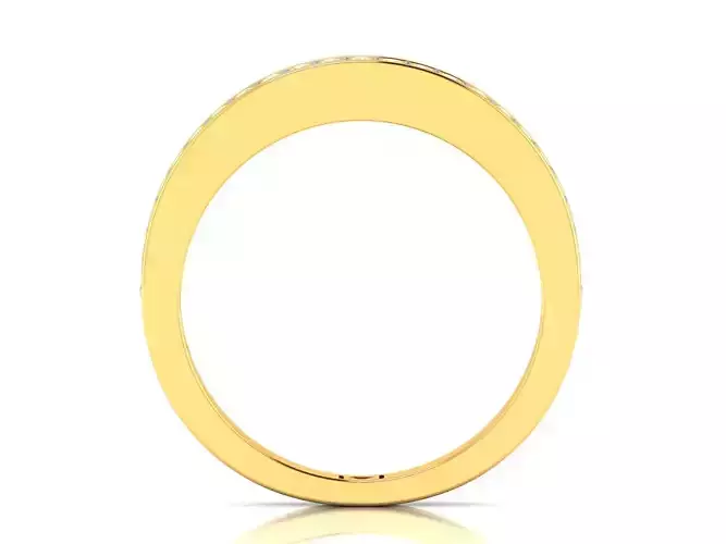 Band 3dm Render Details gold wedding with diamonds