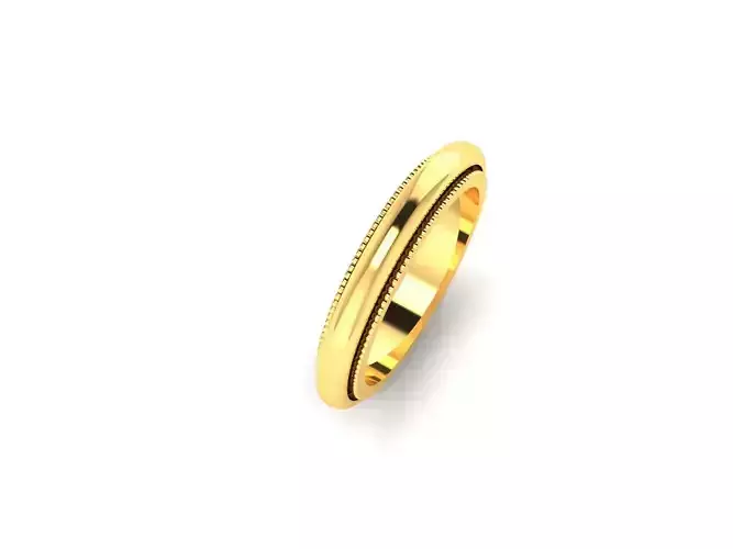 Band 3dm Render Details wedding gold