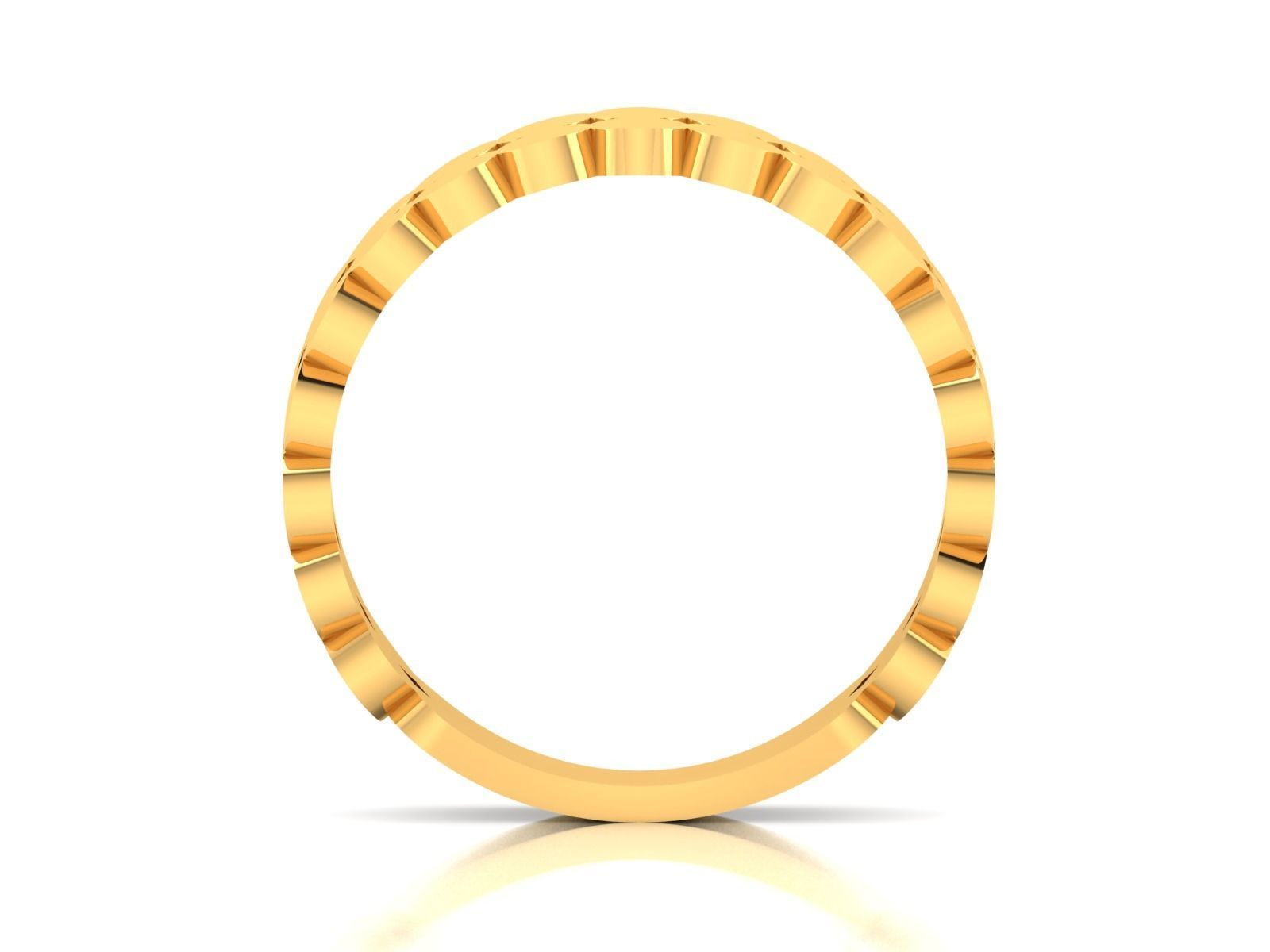 Band 3dm Render Details gold wedding with diamonds 3D print model_4