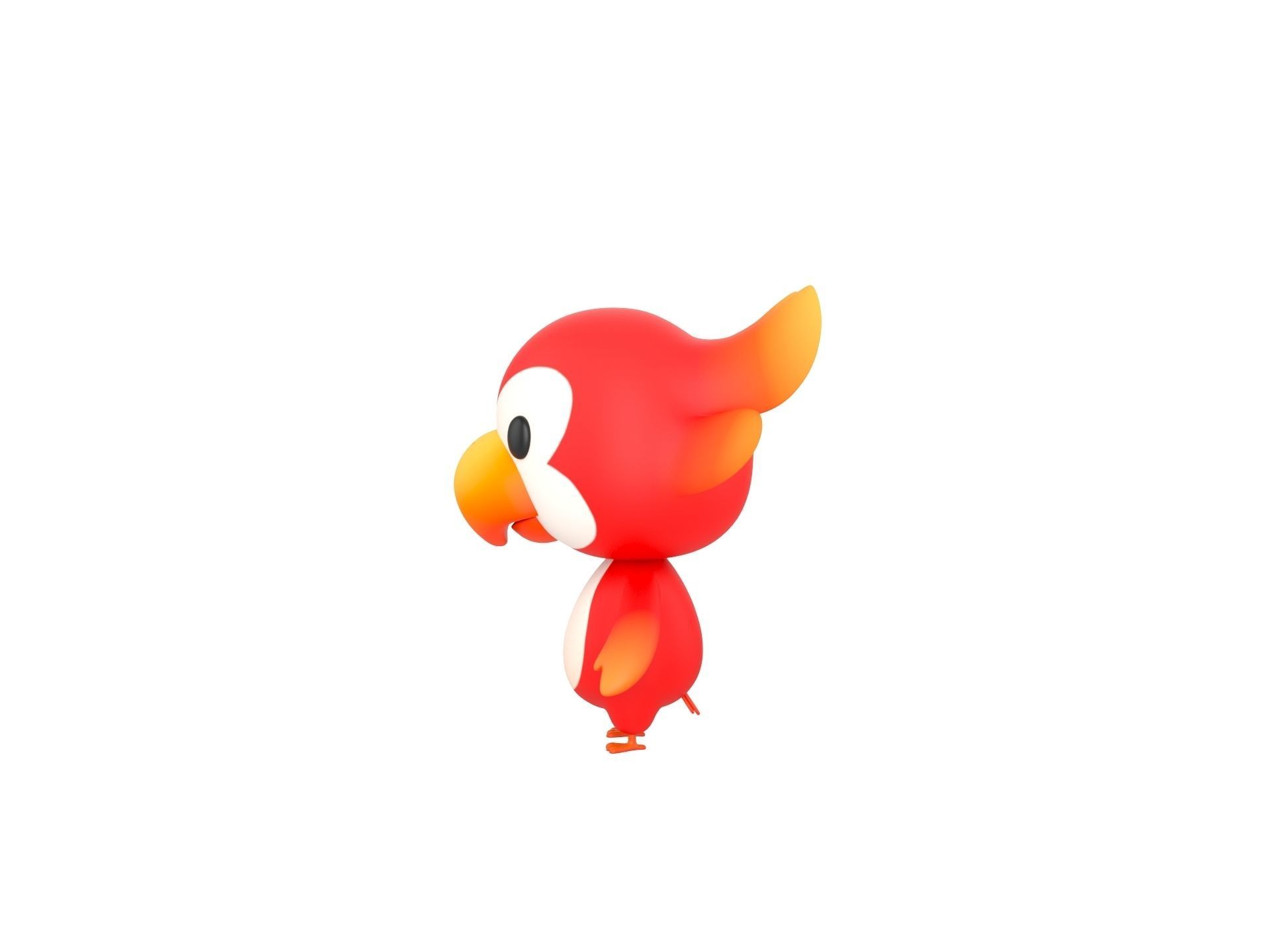 Character213 Parrot 3D model_7