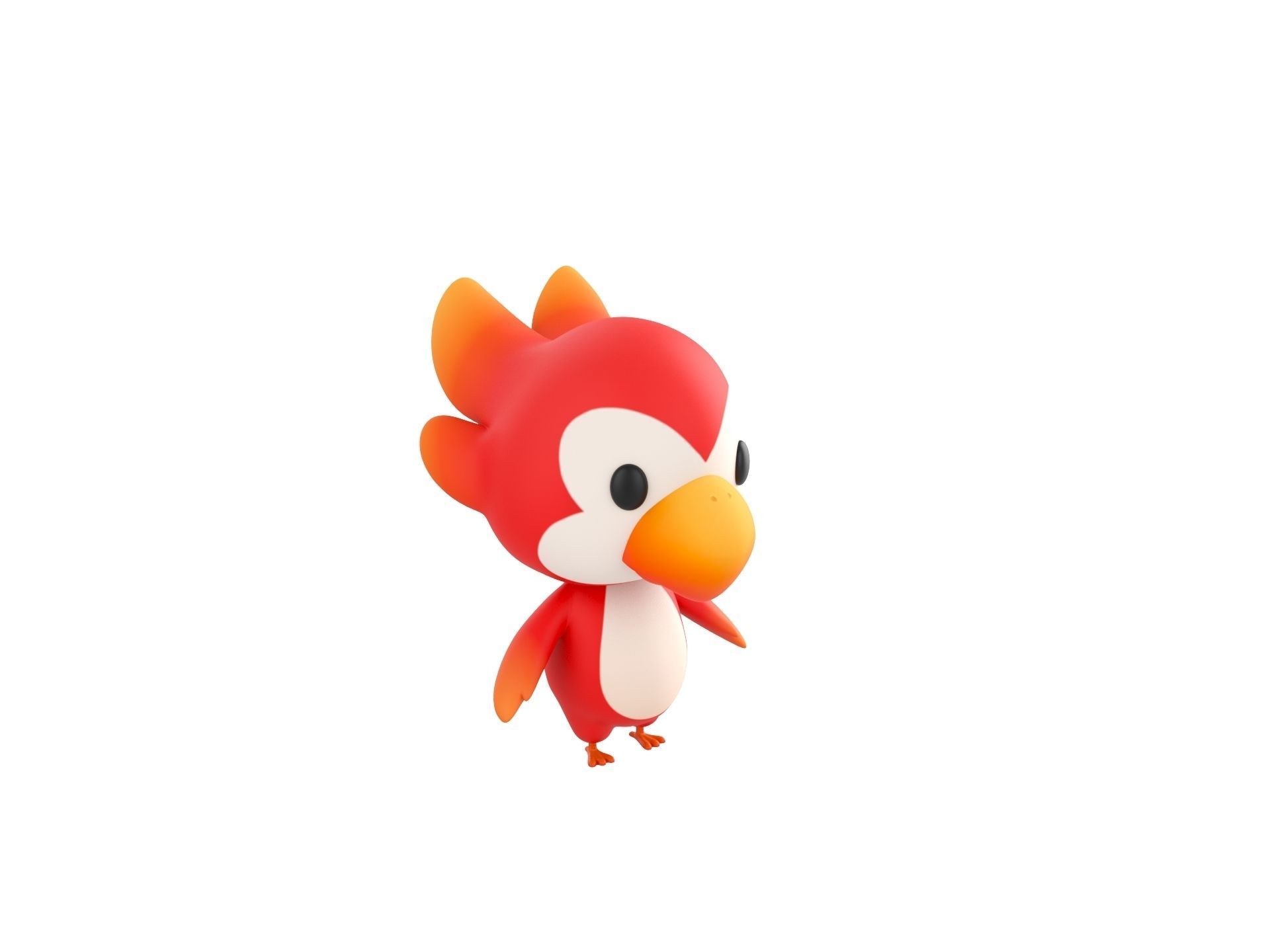 Character213 Parrot 3D model_2