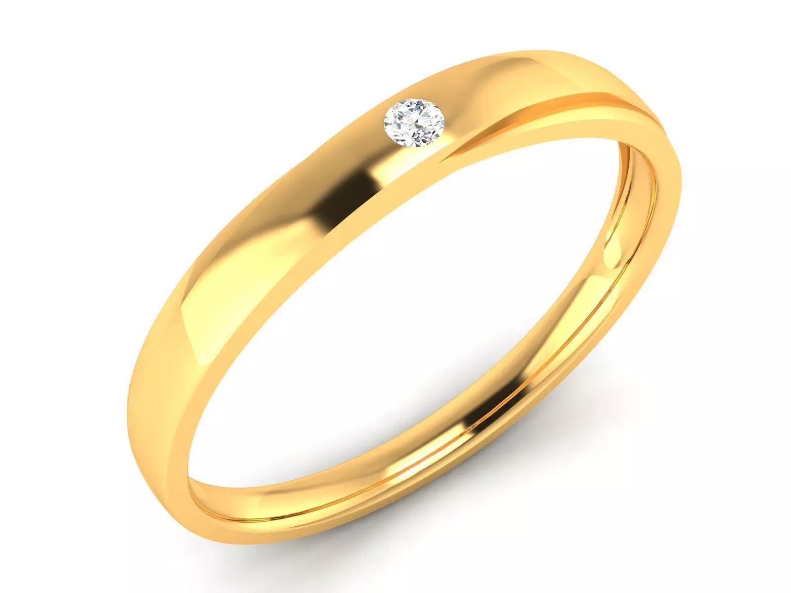 Band 3dm Render Details diamond ring gold 3D model 3D printable | CGTrader