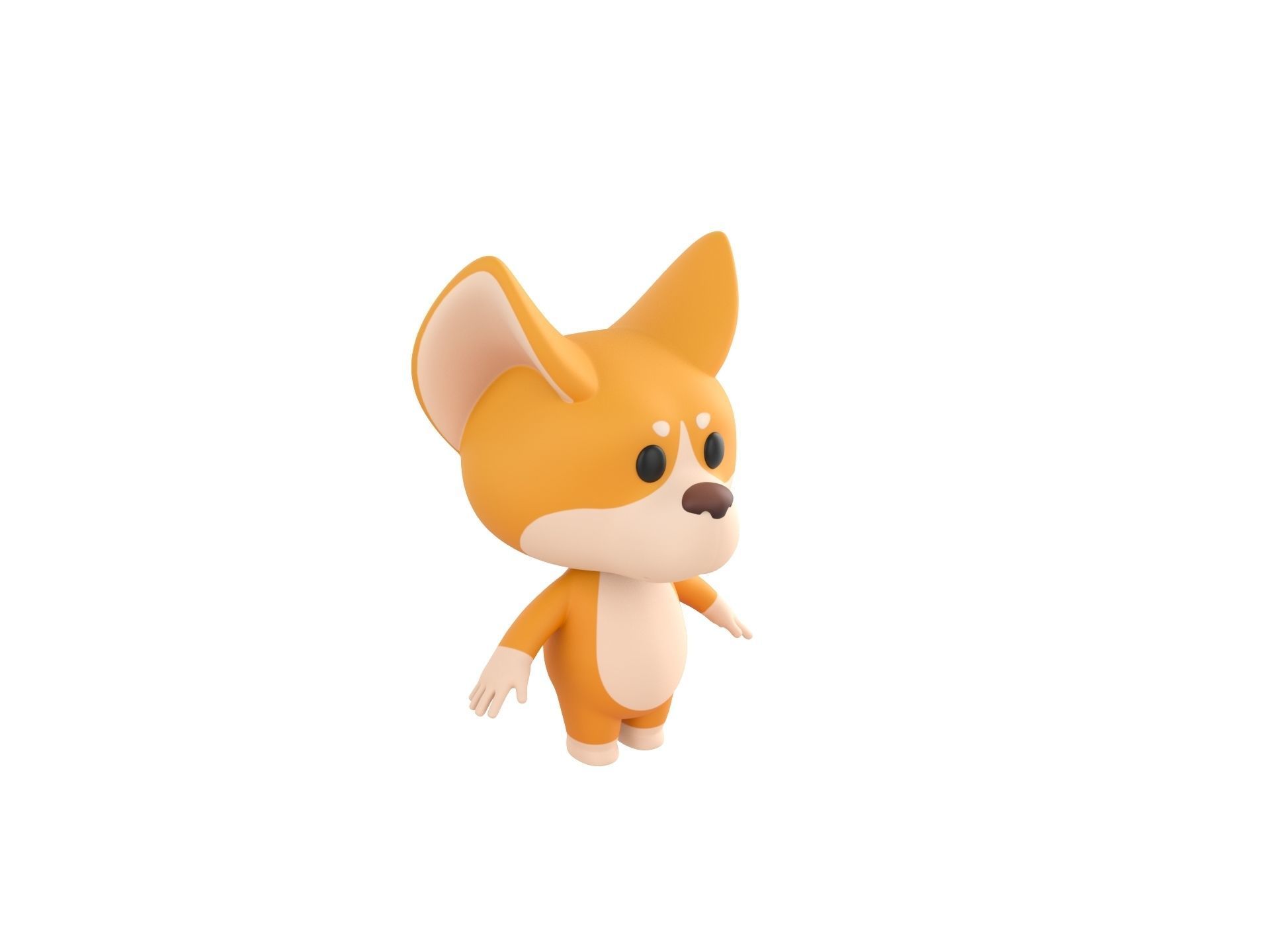 Character214 Corgi 3D model_2