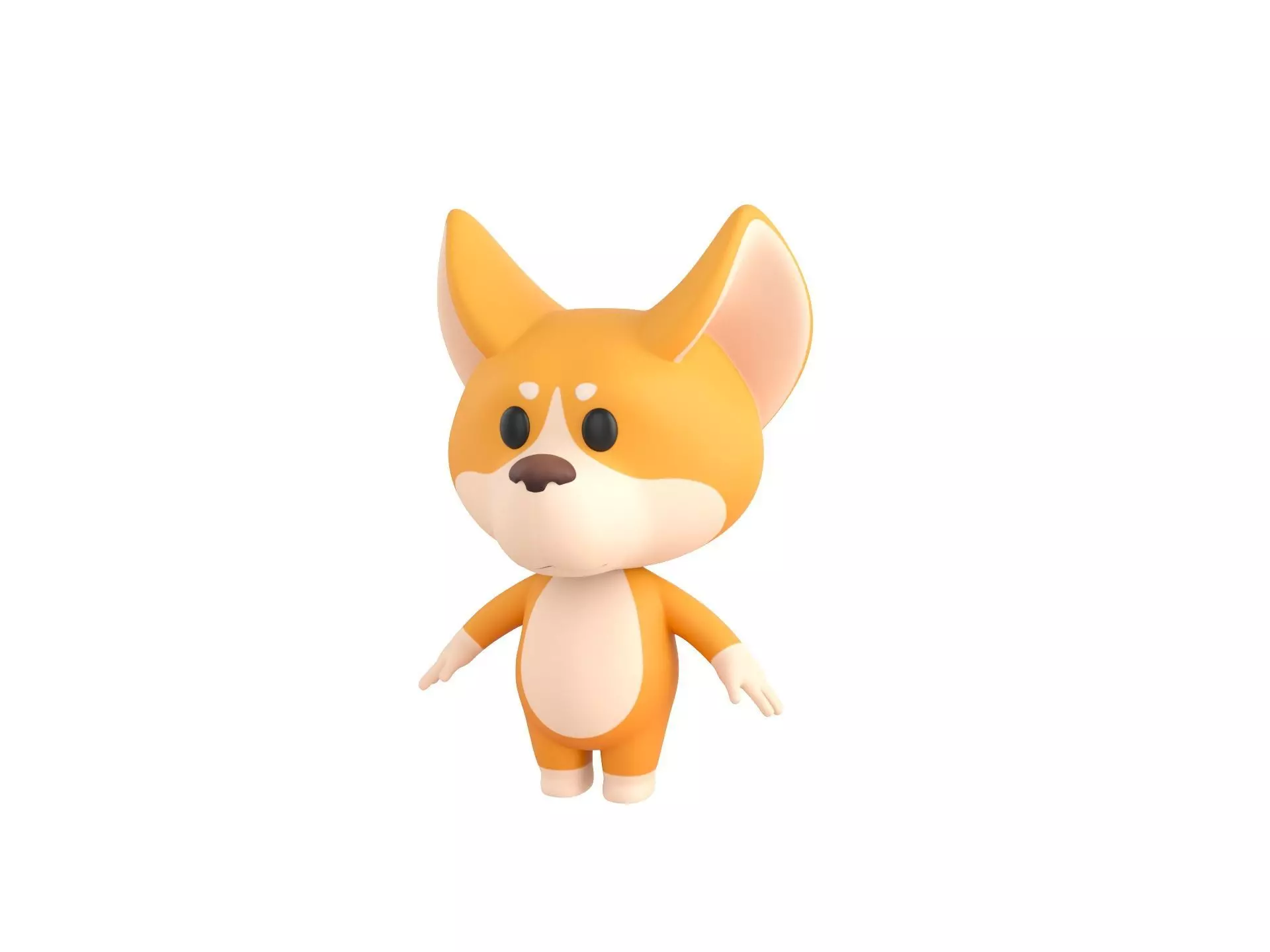 Character214 Corgi 3D model_0