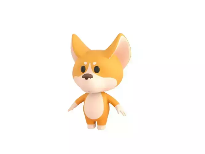 Character214 Corgi 3D model