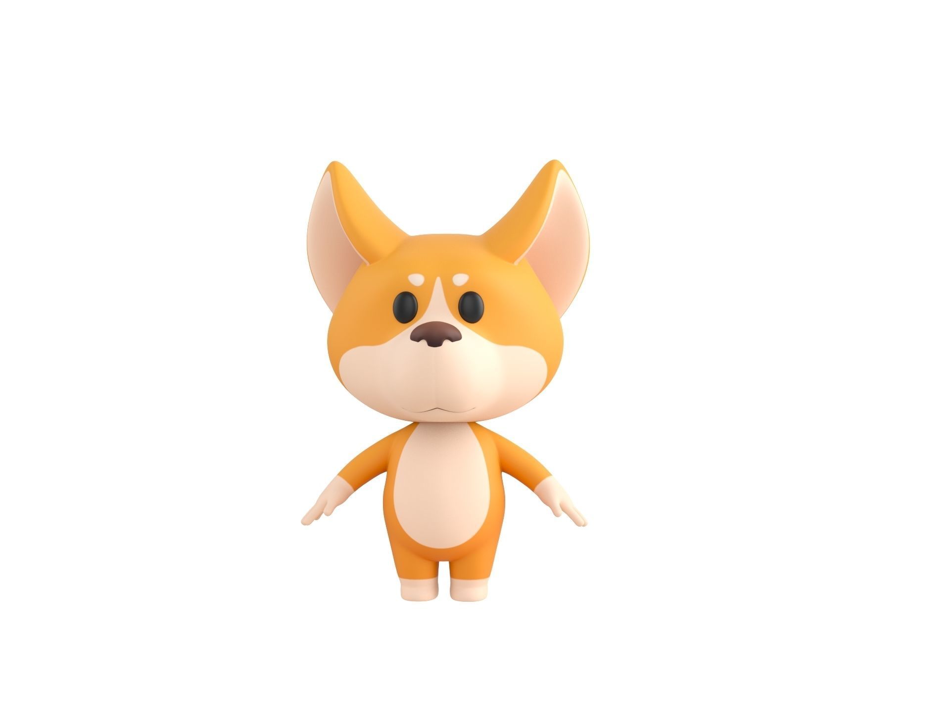 Character214 Corgi 3D model_1