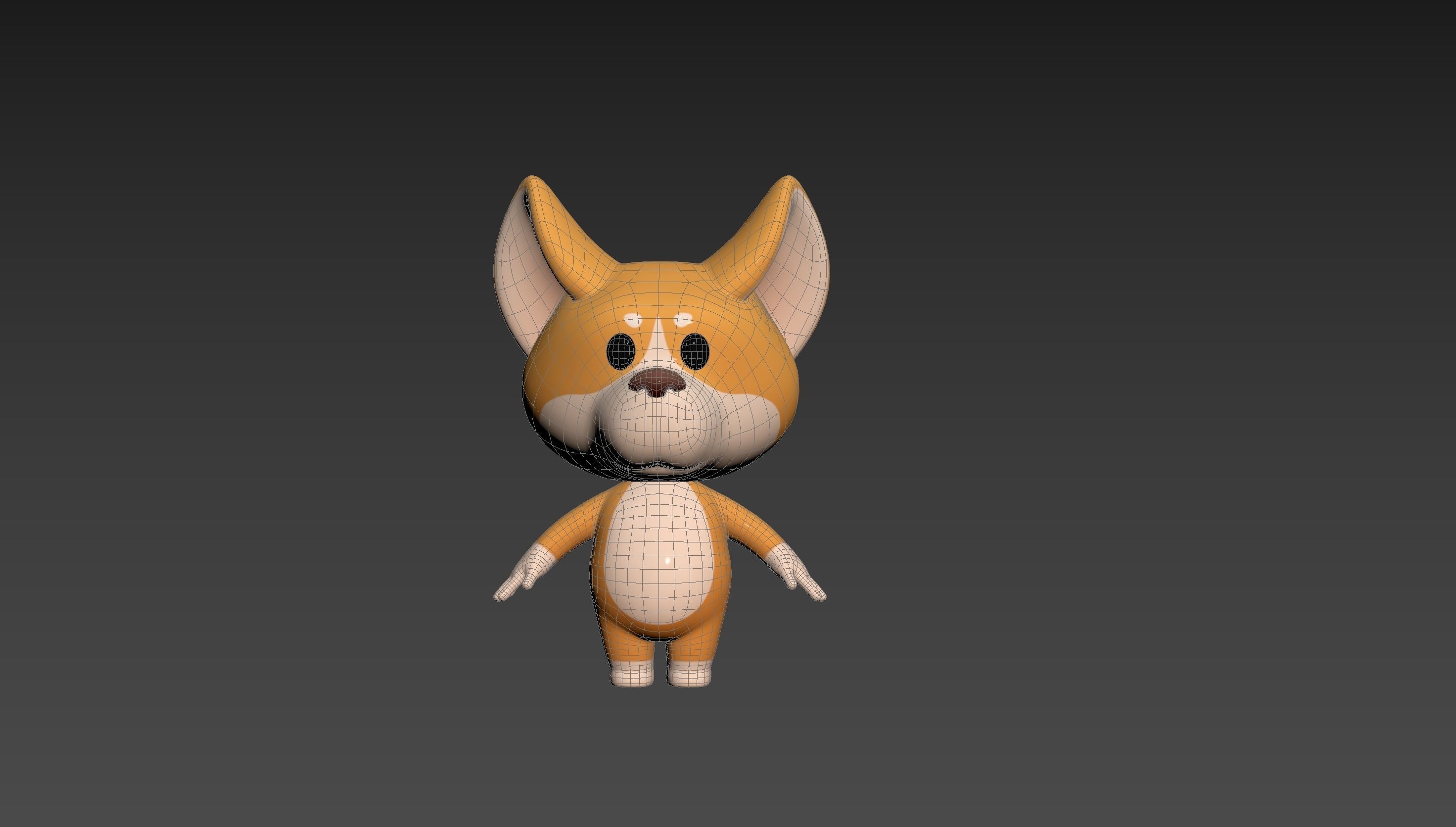 Character214 Corgi 3D model_13