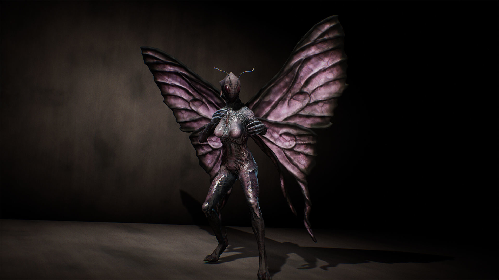 Butterfly Woman Low-poly 3D model_17
