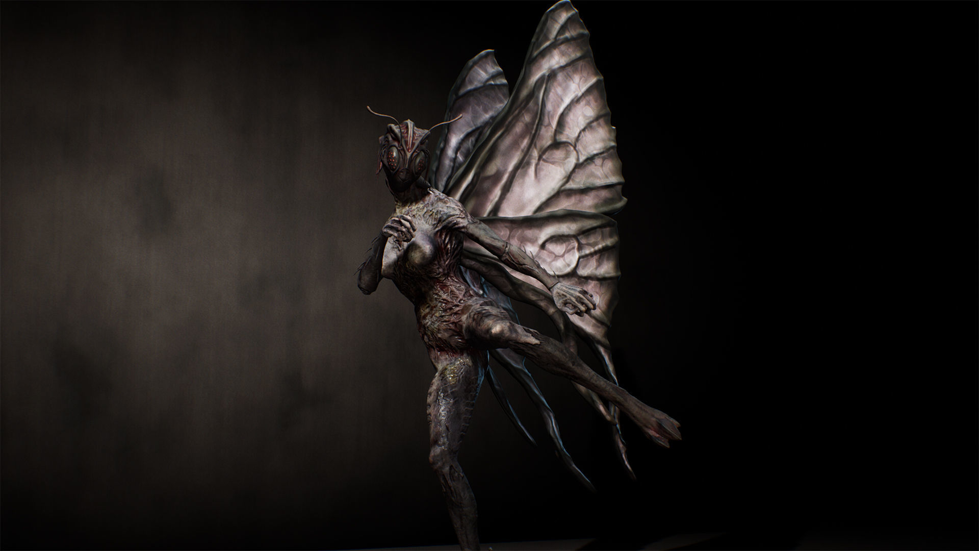 Butterfly Woman Low-poly 3D model_12