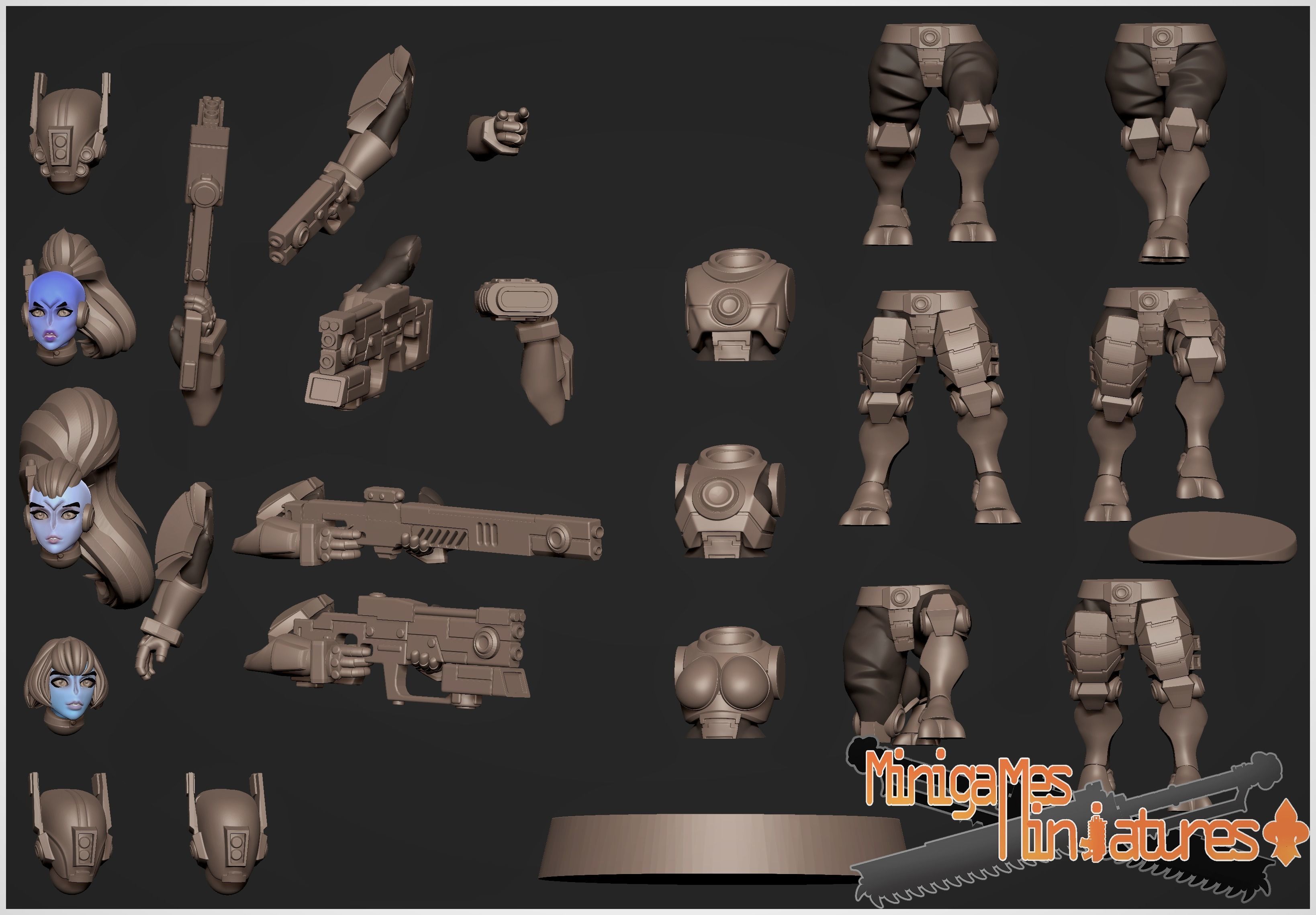 Greater good anime figurines 3D print model_1