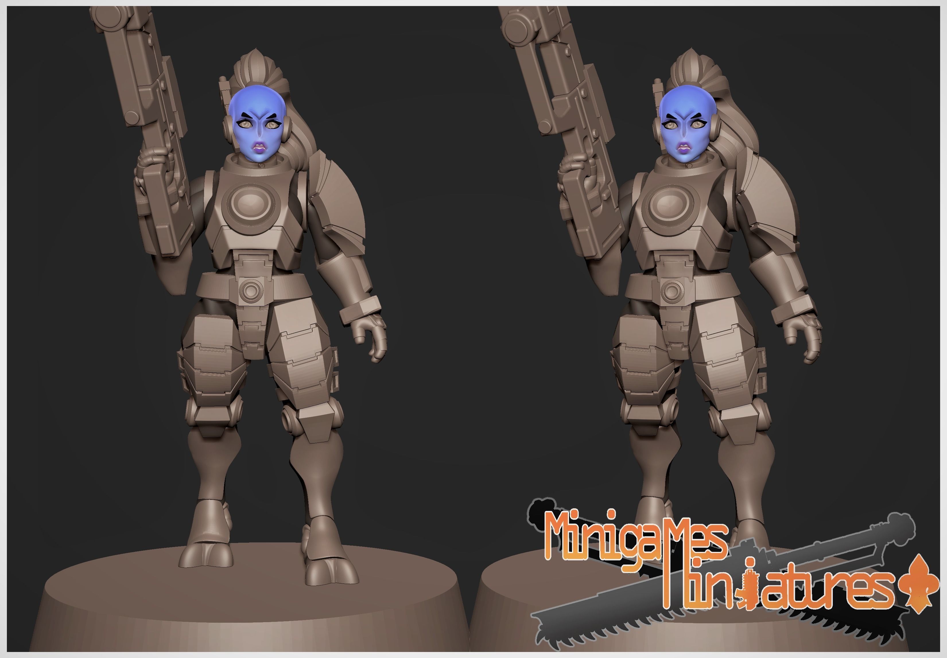 Greater good anime figurines 3D print model_4