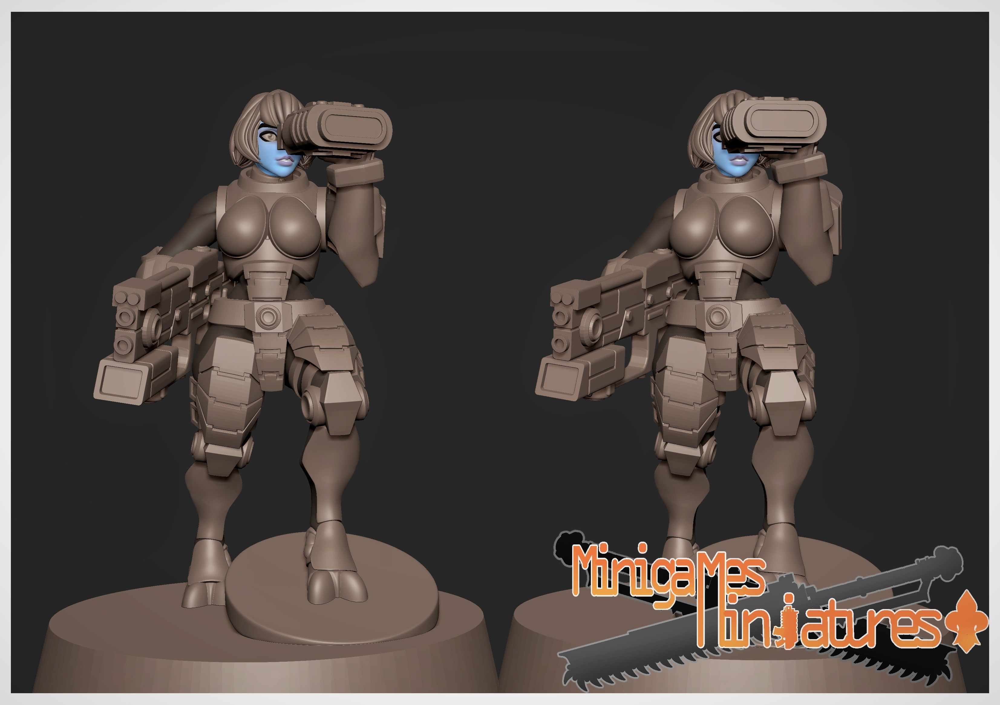 Greater good anime figurines 3D print model_2