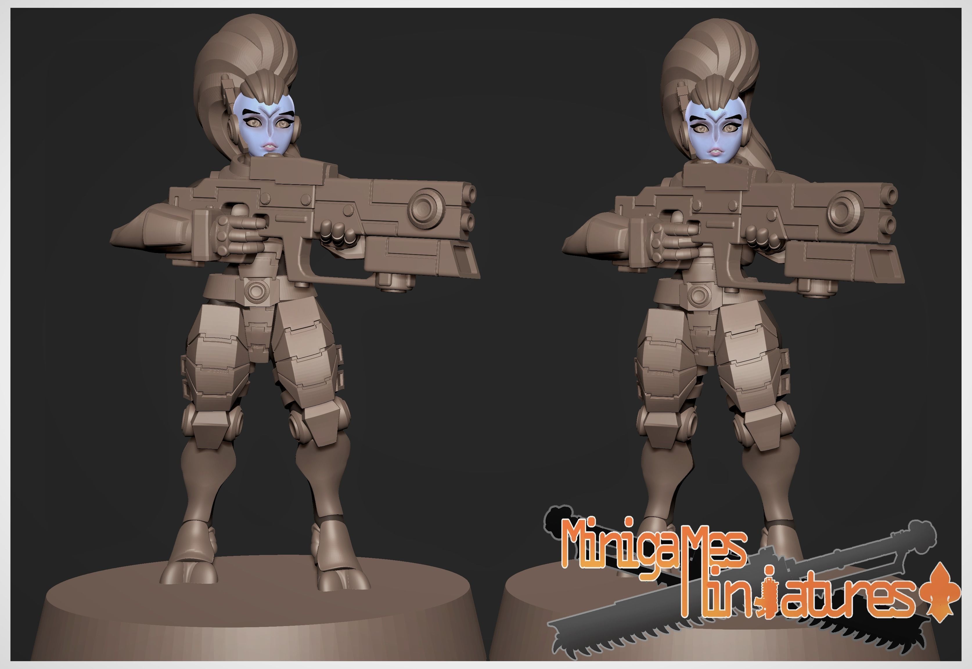 Greater good anime figurines 3D print model_7