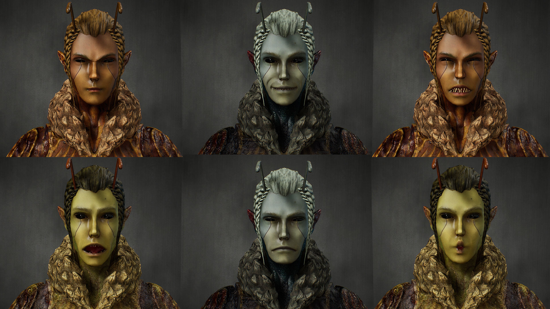 Bee Girl Low-poly 3D model_3