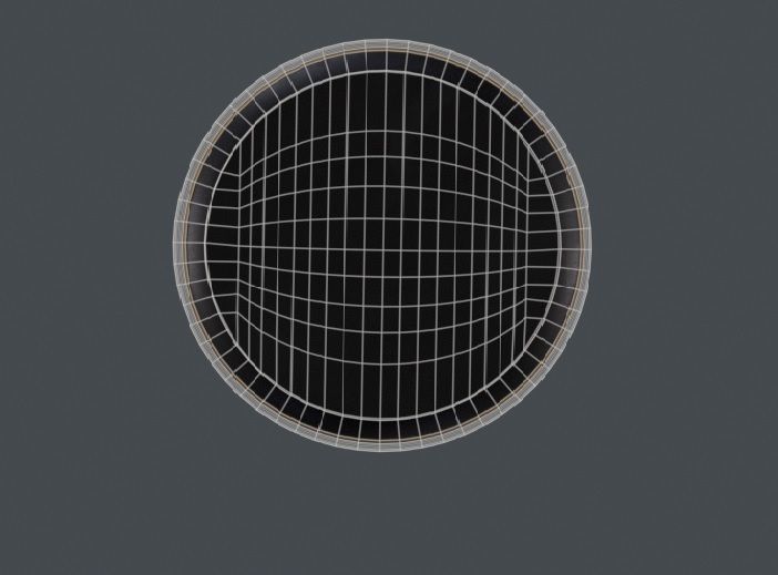 Round table Low-poly 3D model_24