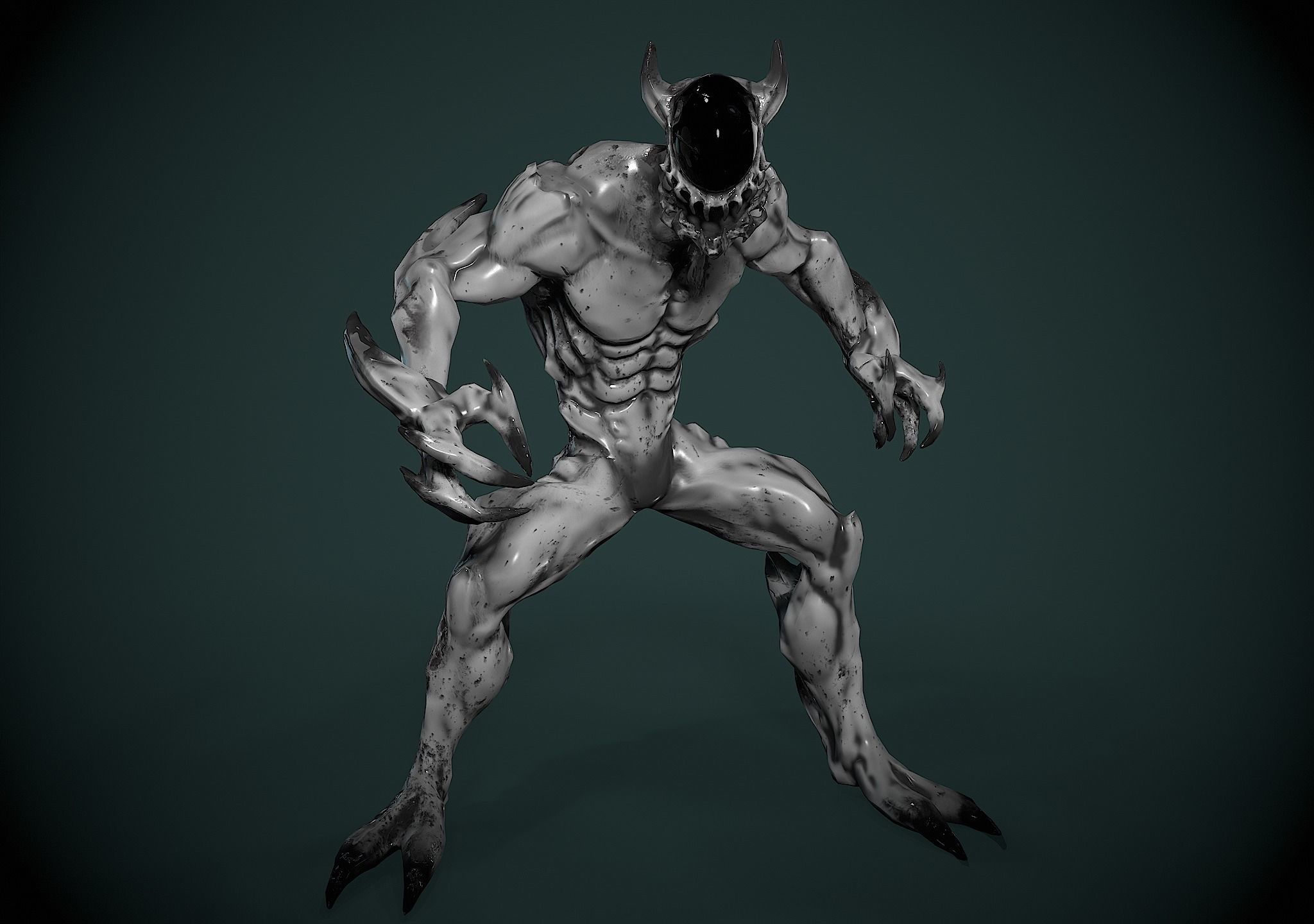 Monster Space Low-poly 3D model_2