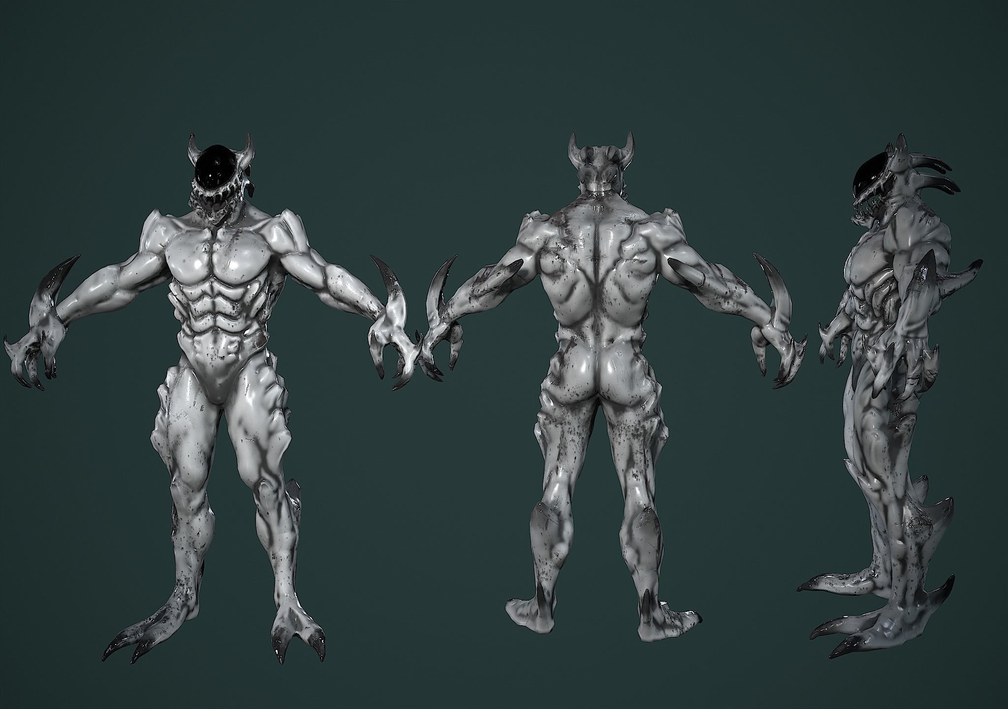 Monster Space Low-poly 3D model_5