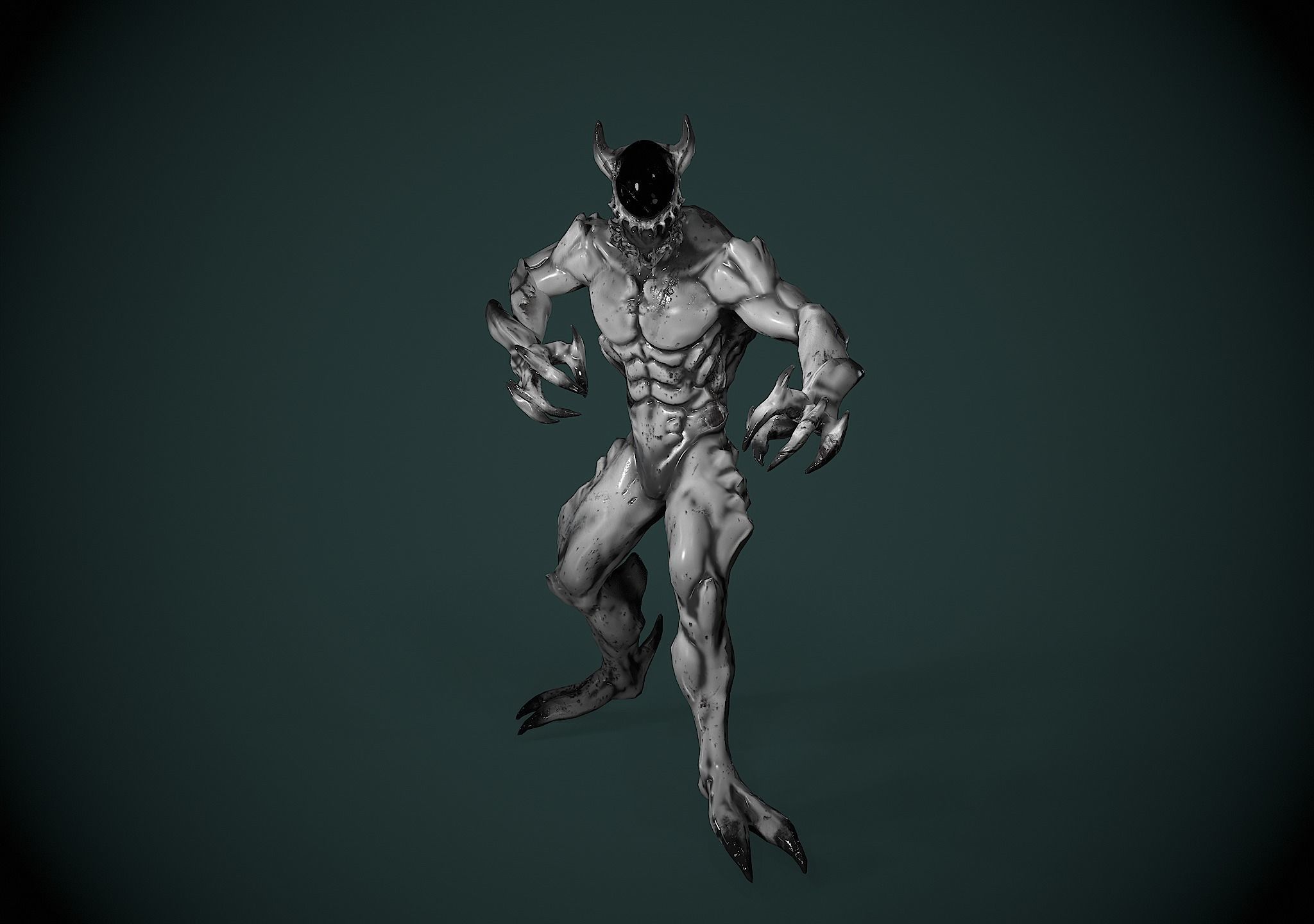 Monster Space Low-poly 3D model_3