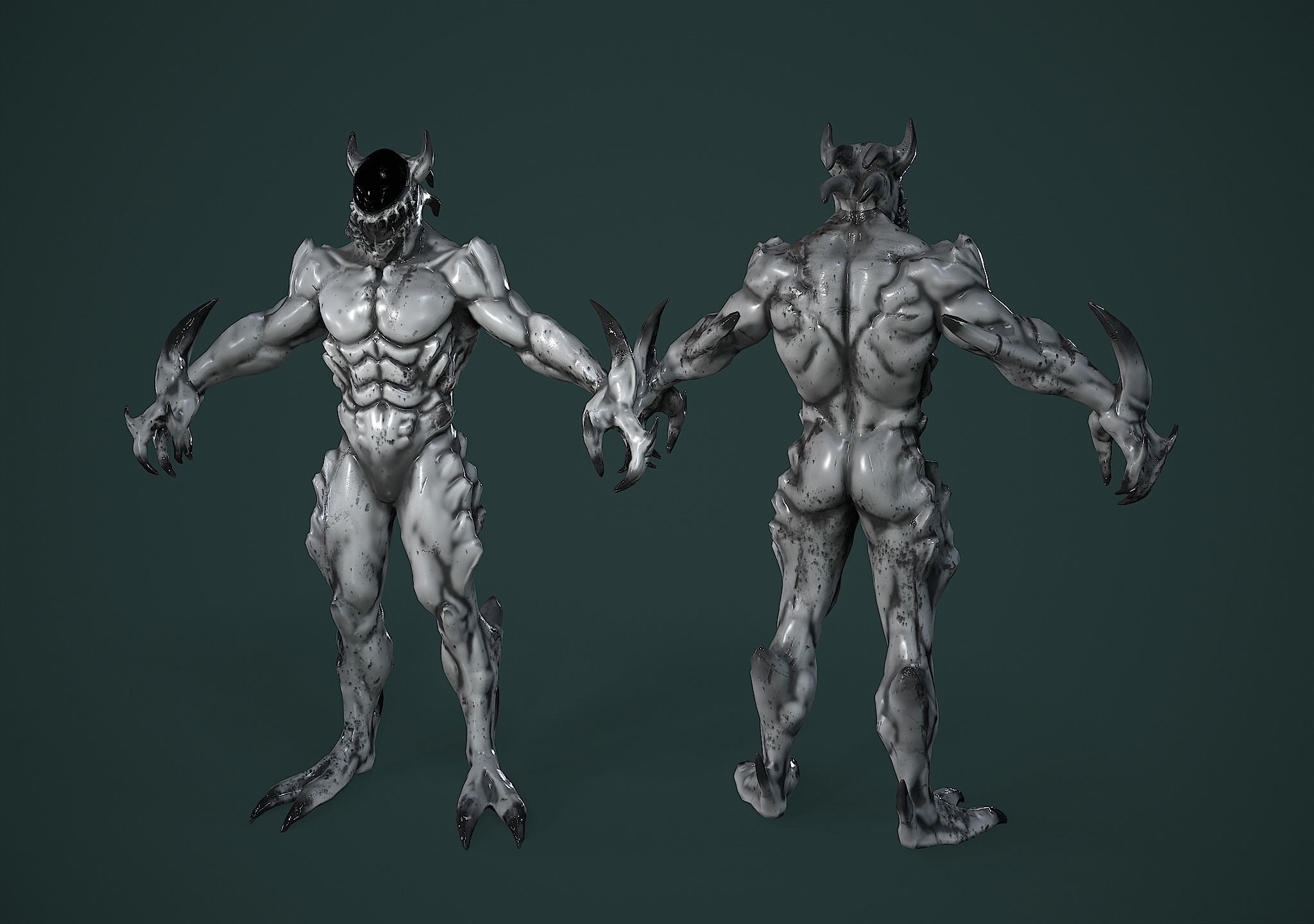 Monster Space Low-poly 3D model_4