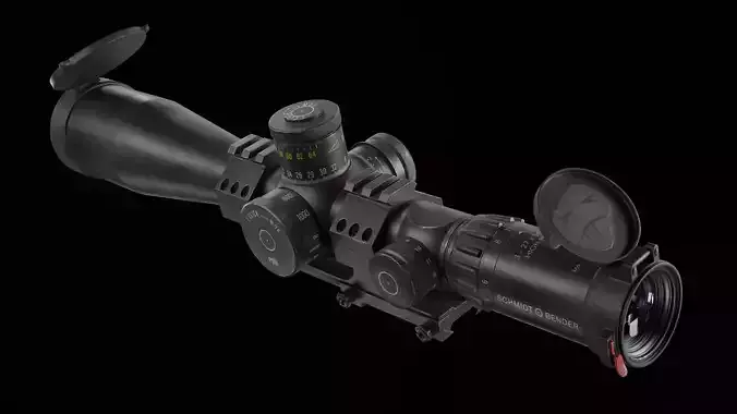 Sniper rifle scope with mount