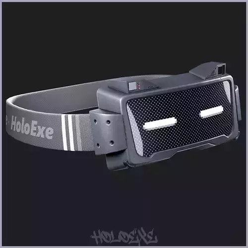 Holographic Headset Low-poly 3D model