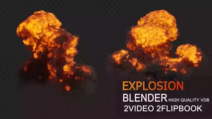 Explosion Bomb Animation 3D model