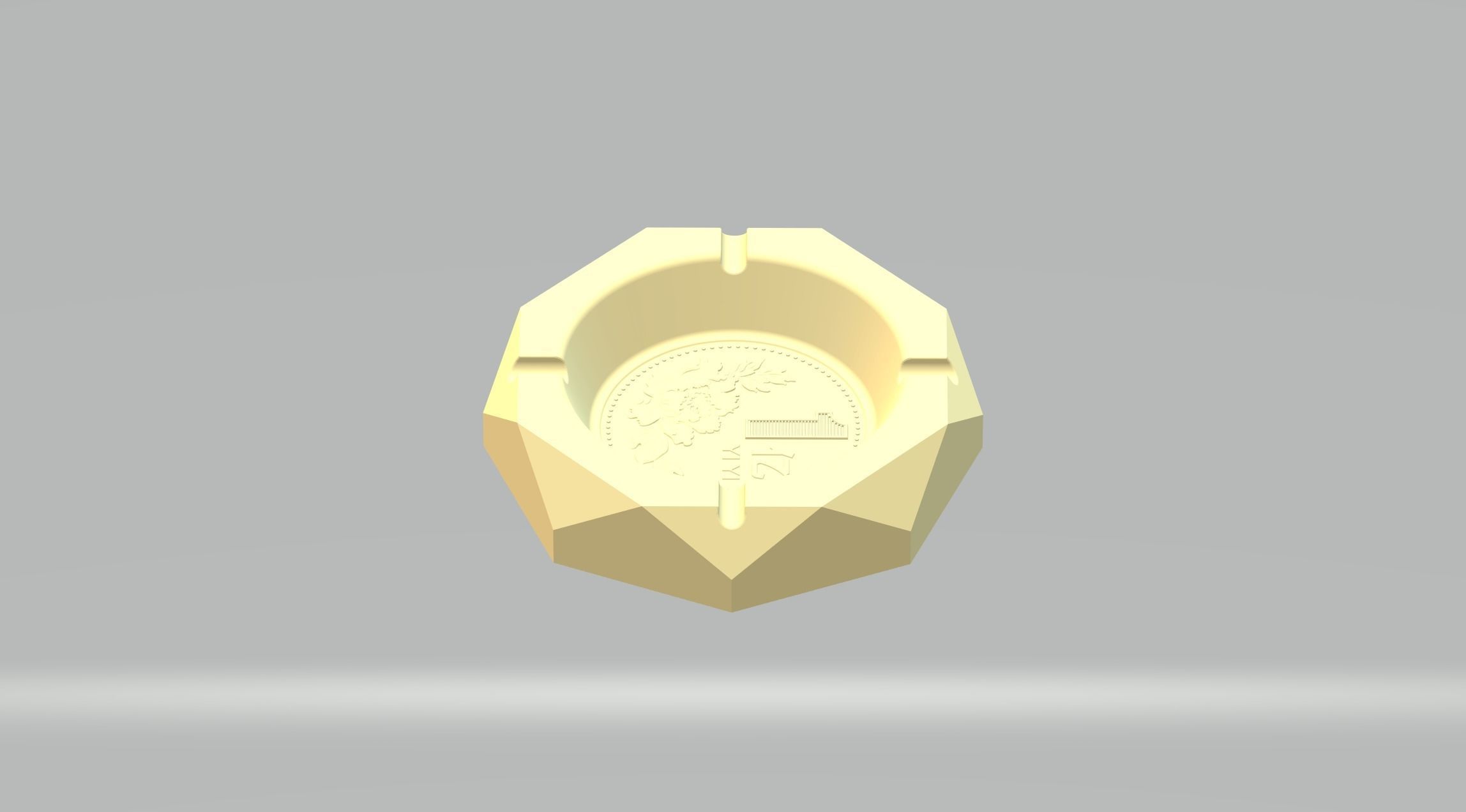 Chinese Lucky Ashtray 3D print model_3