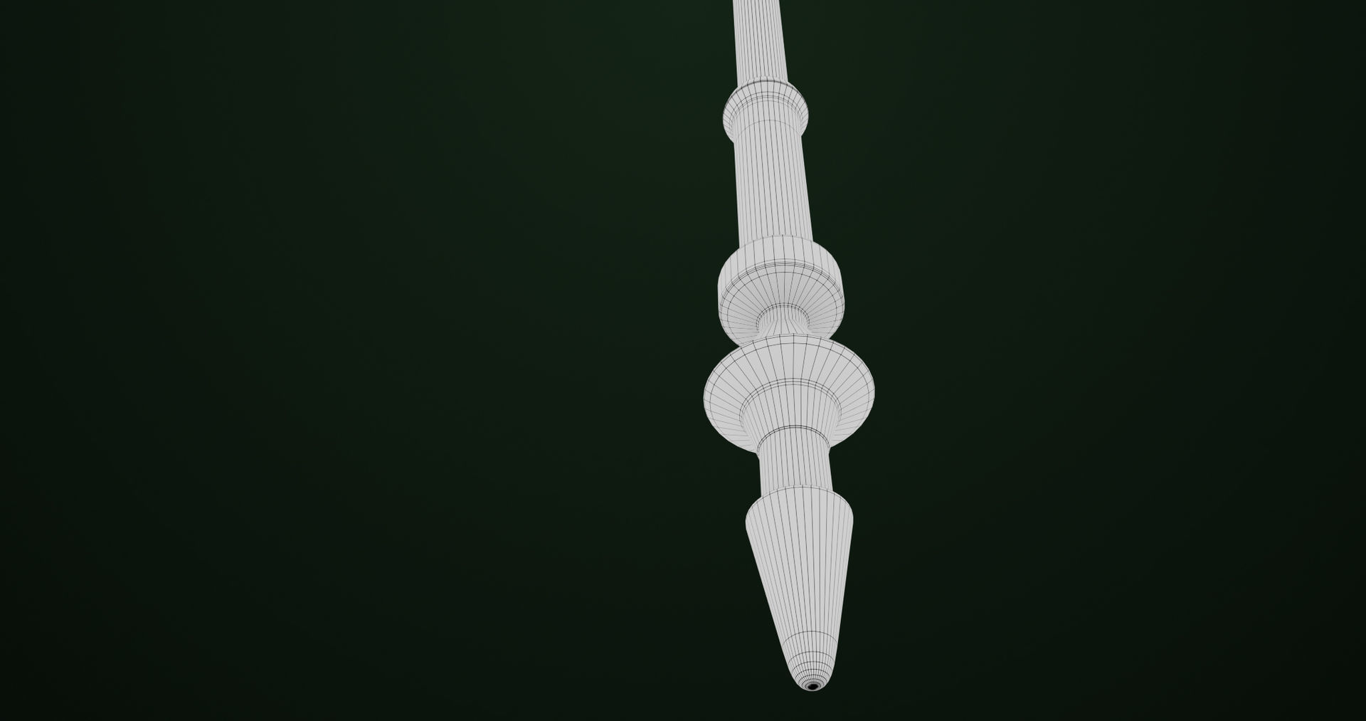 Fantasy Trident 06 All PBR Unity UE Textures Included Low-poly 3D model_26