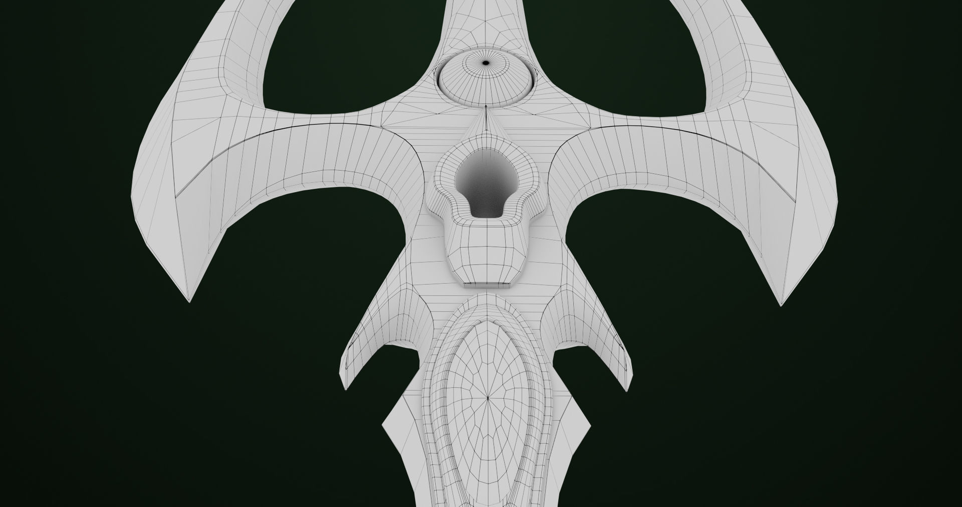 Fantasy Trident 06 All PBR Unity UE Textures Included Low-poly 3D model_23