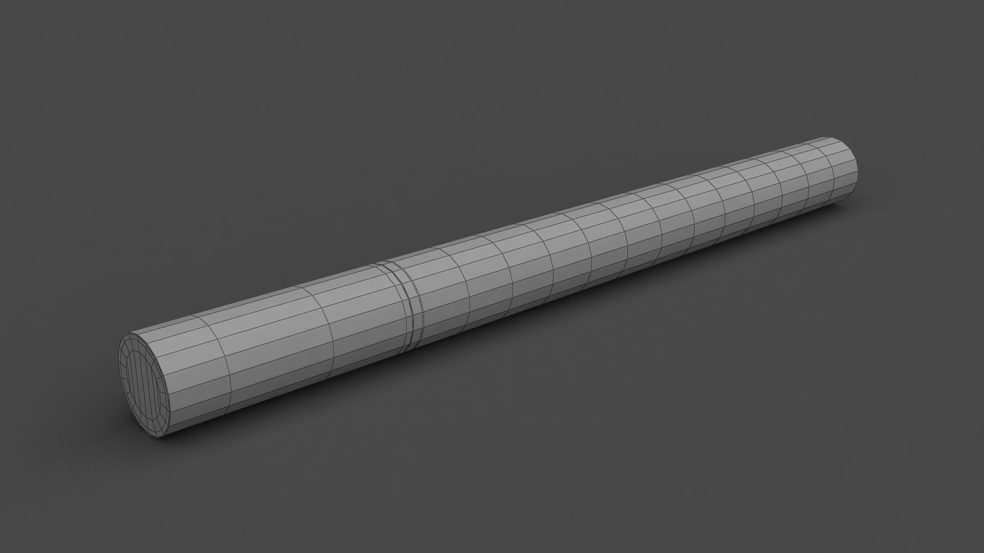 Cigarette Low-poly 3D model_5