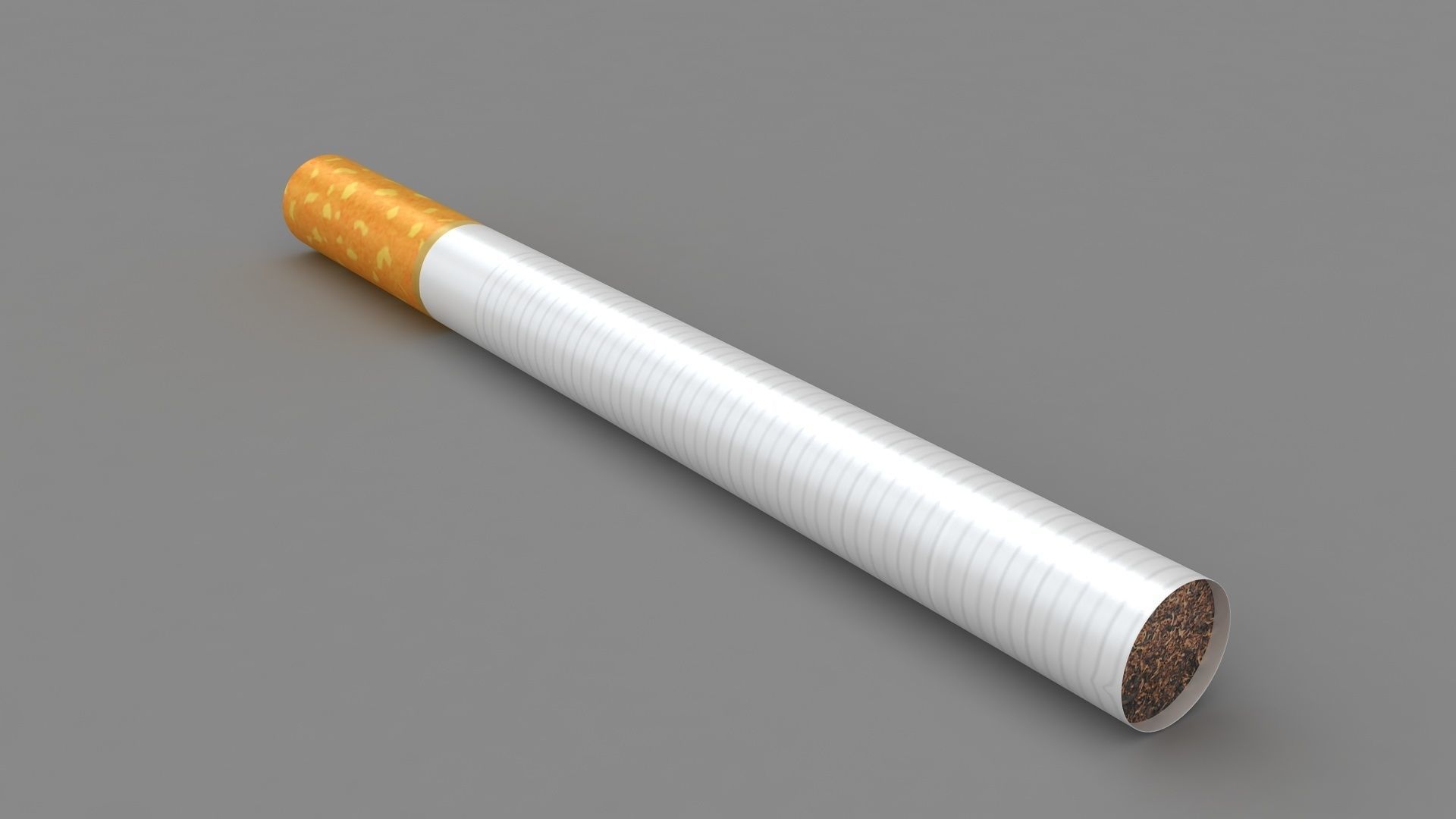 Cigarette Low-poly 3D model_3