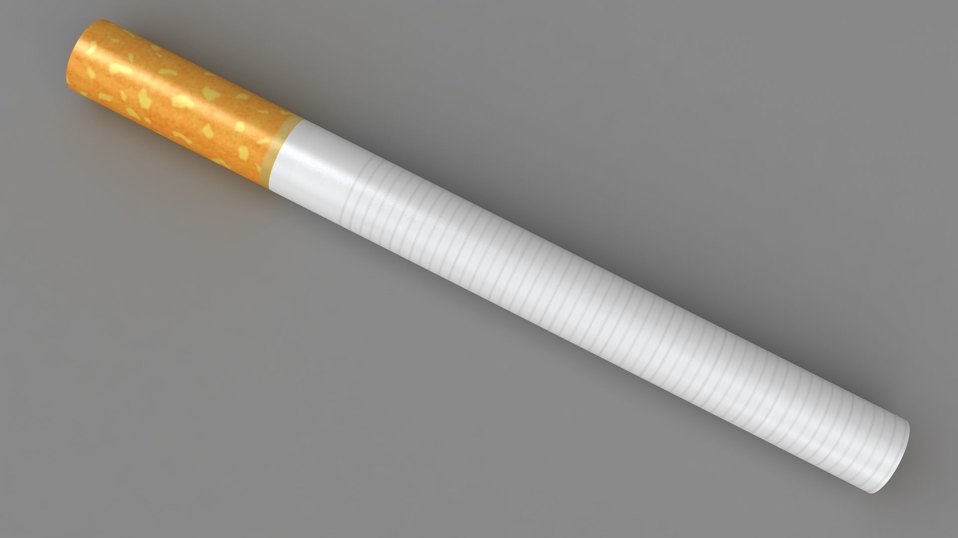 Cigarette Low-poly 3D model_4