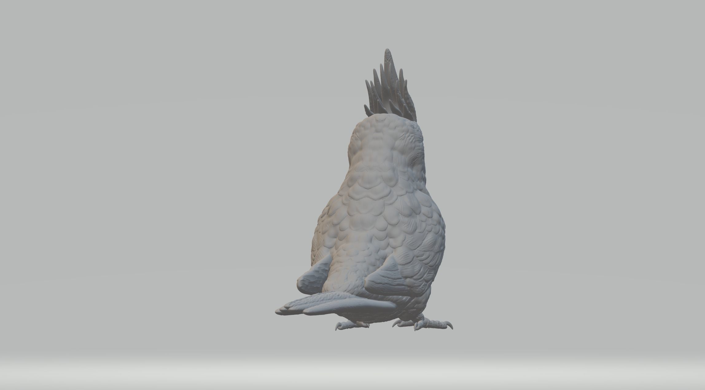 Parrot cockatoo 3D print model_2