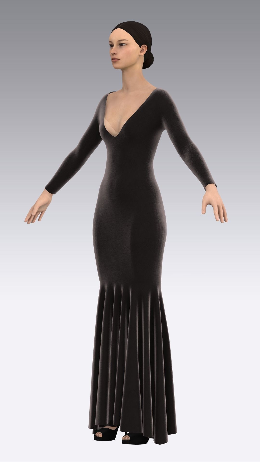 Dress Outfits MD CLO 3D ZPRJ ZPAC project files 3D model_11