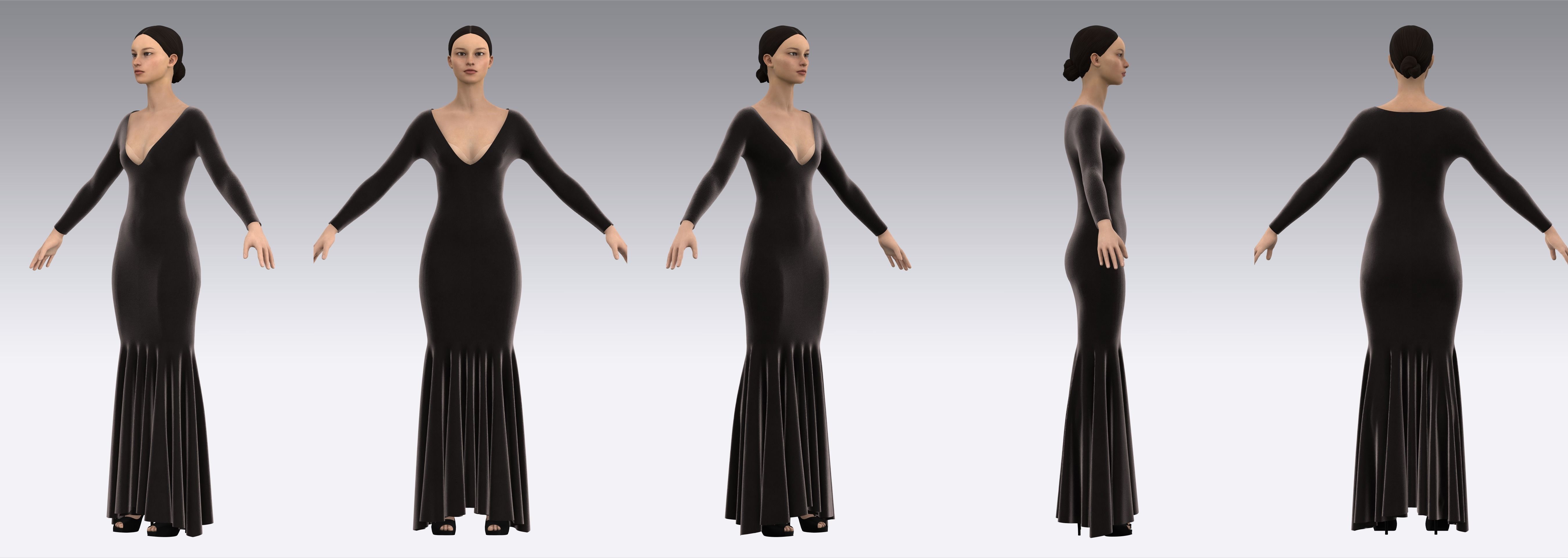 Dress Outfits MD CLO 3D ZPRJ ZPAC project files 3D model_7