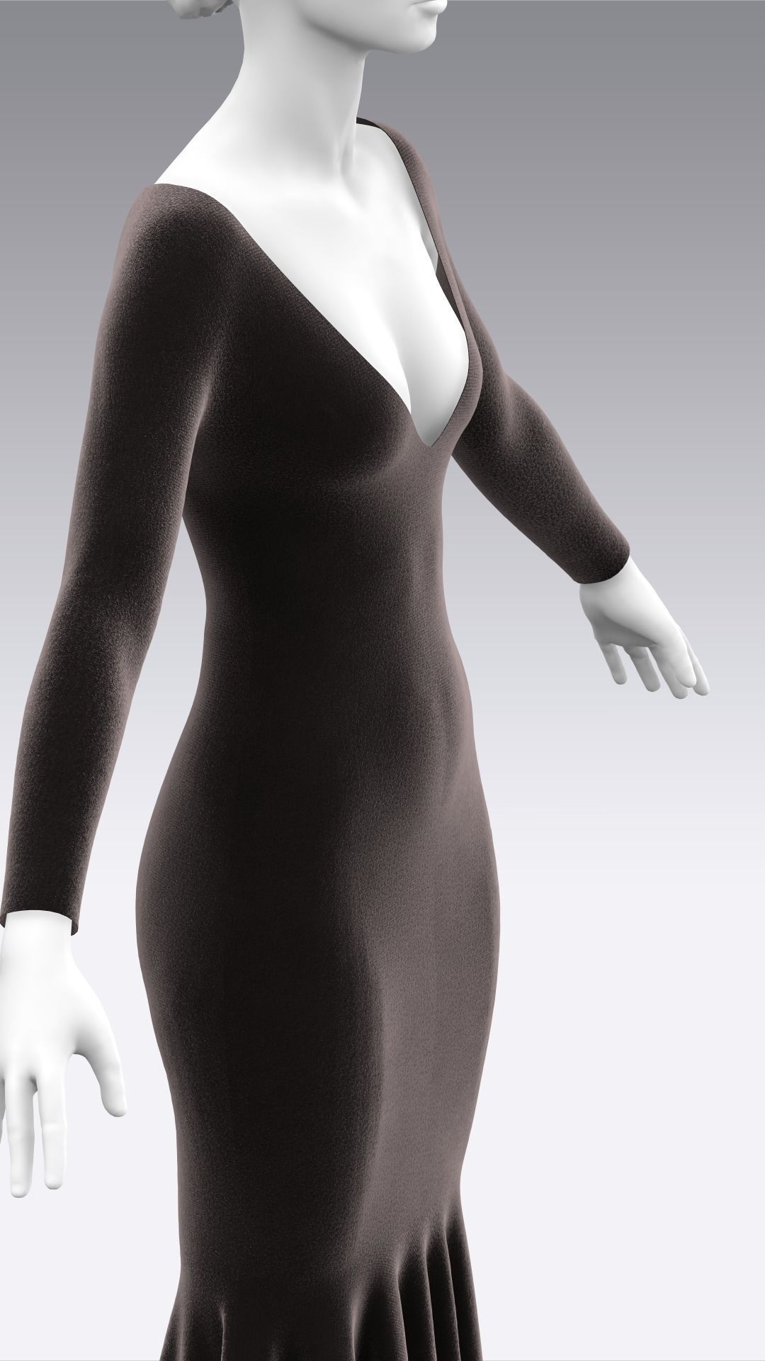 Dress Outfits MD CLO 3D ZPRJ ZPAC project files 3D model_38