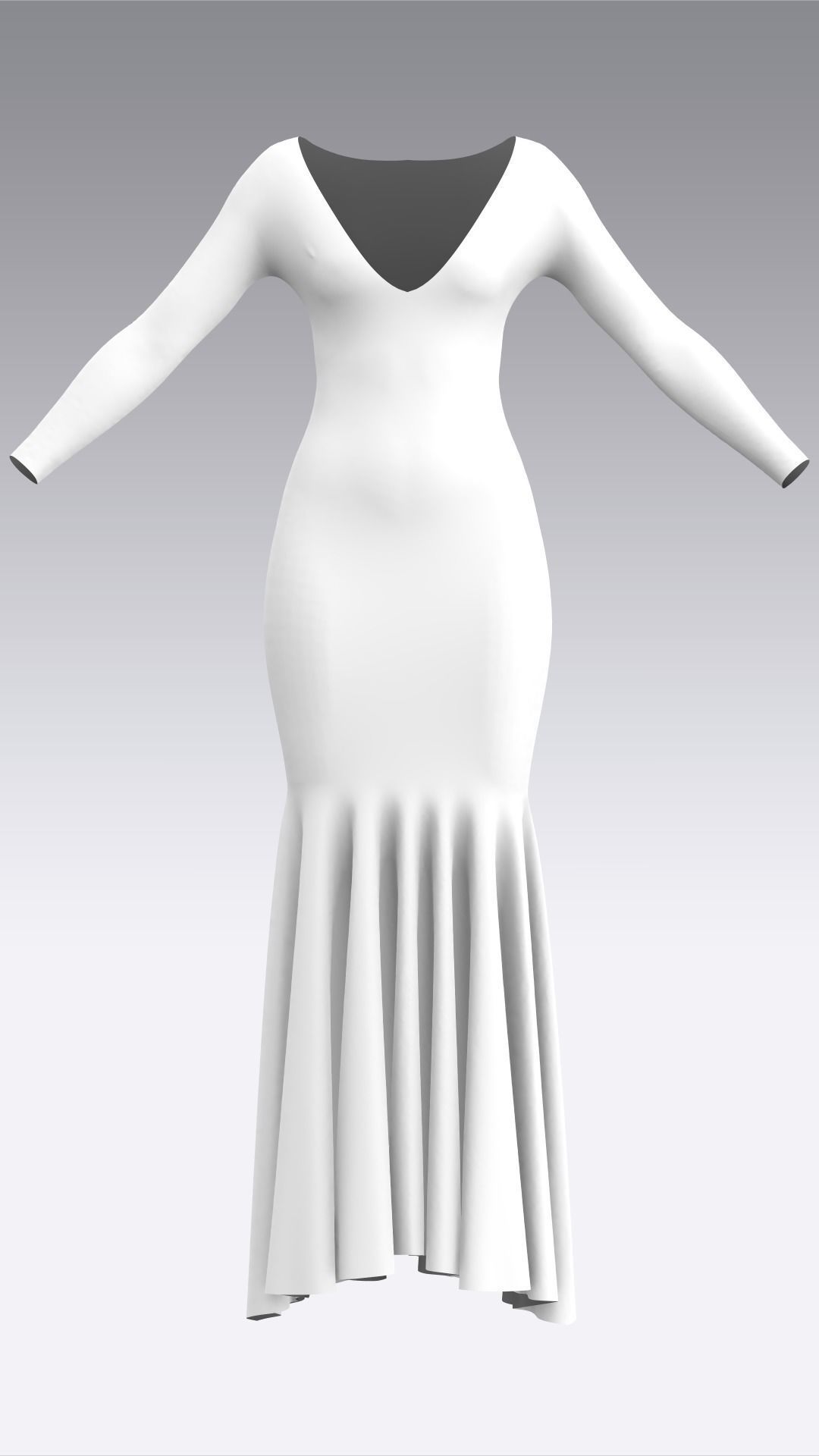 Dress Outfits MD CLO 3D ZPRJ ZPAC project files 3D model_16