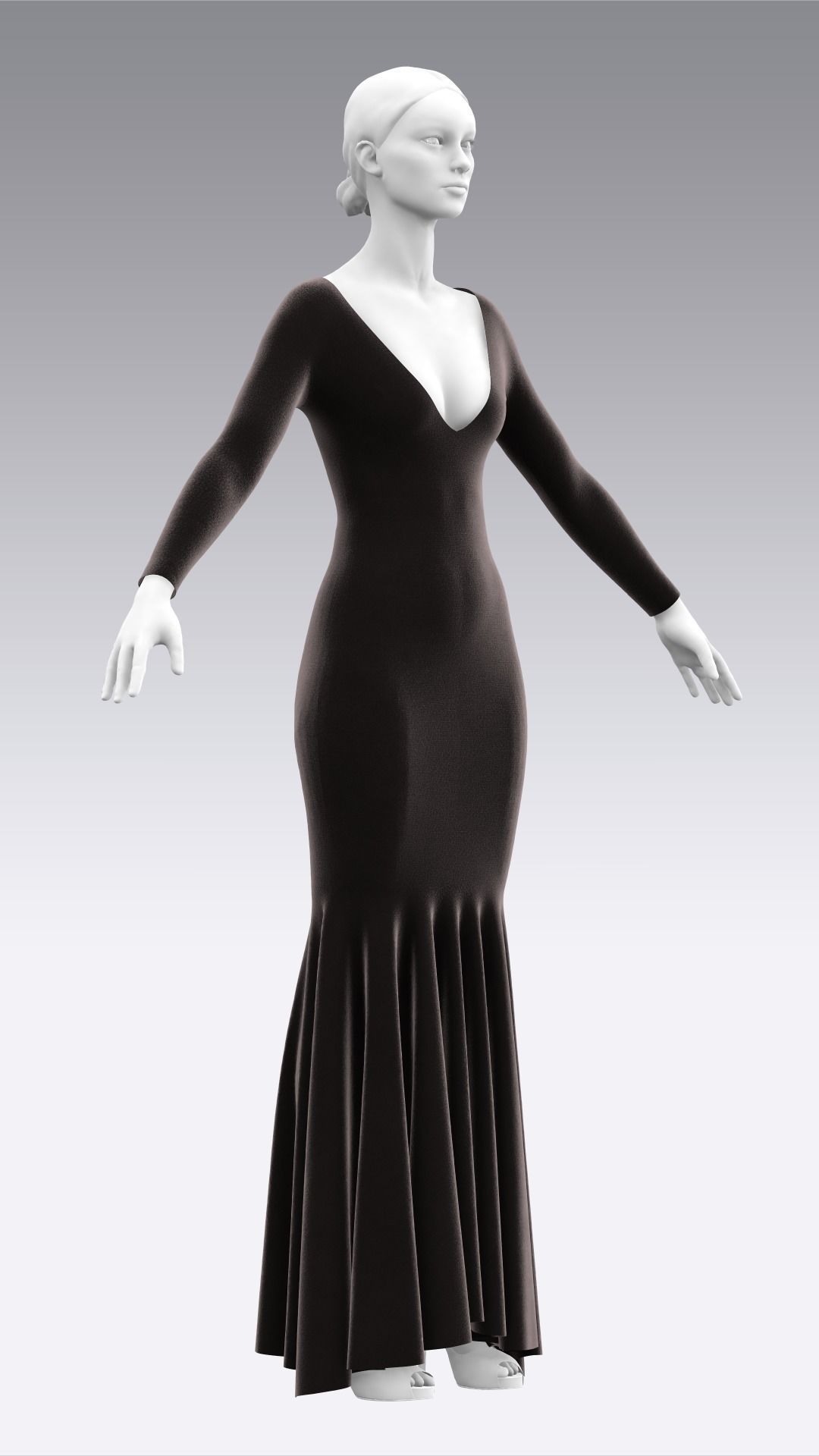 Dress Outfits MD CLO 3D ZPRJ ZPAC project files 3D model_33